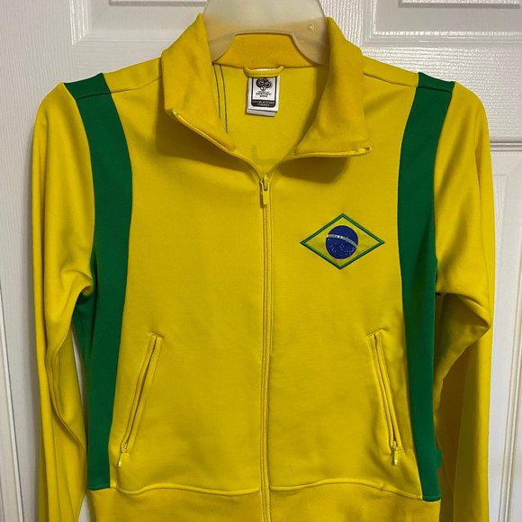 FIFA World Cup Germany 2006 Brazil Warm up Jacket EUC Sz Medium - Picture 1 of 5